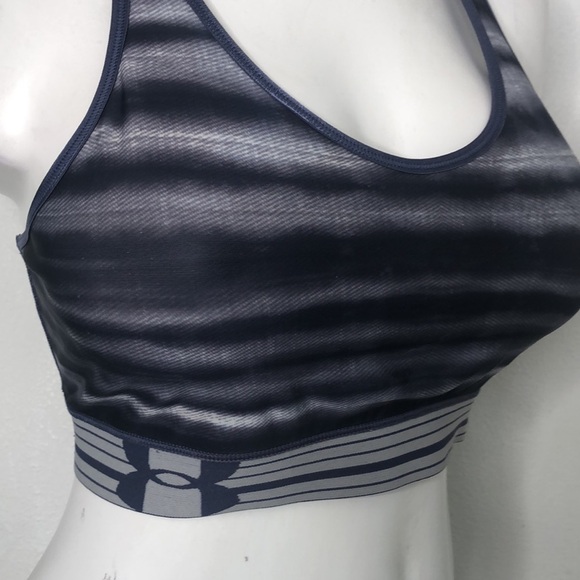 Under Armour Grey‎ Ombré Logo Sports Tank Top Bra Size Sz M /Medium - Picture 2 of 7